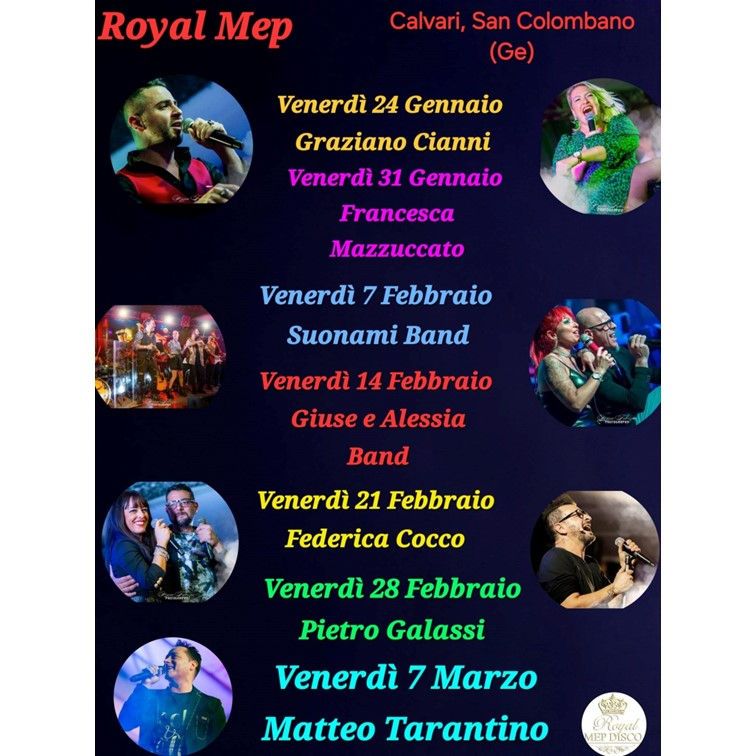 U venerdì al Royal Mep