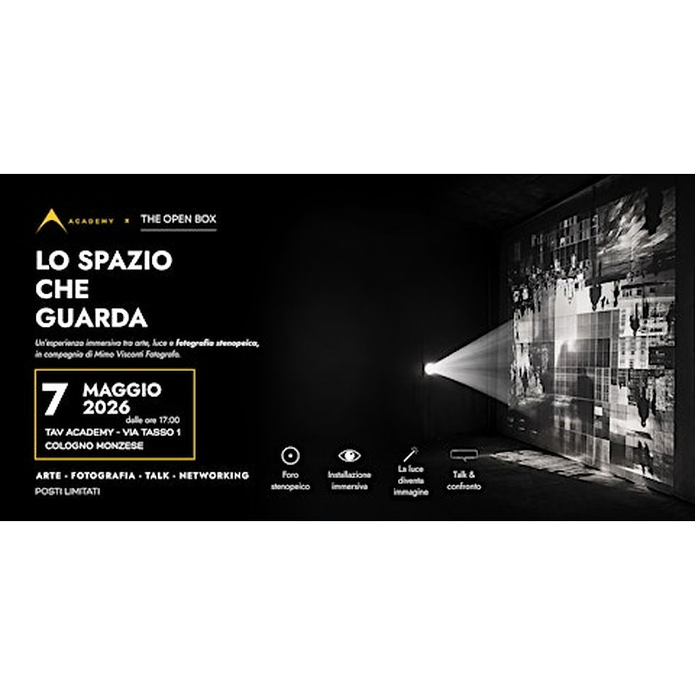 LO SPAZIO CHE GUARDA | TAV Academy e The Open Box | Evento foro stenopeico