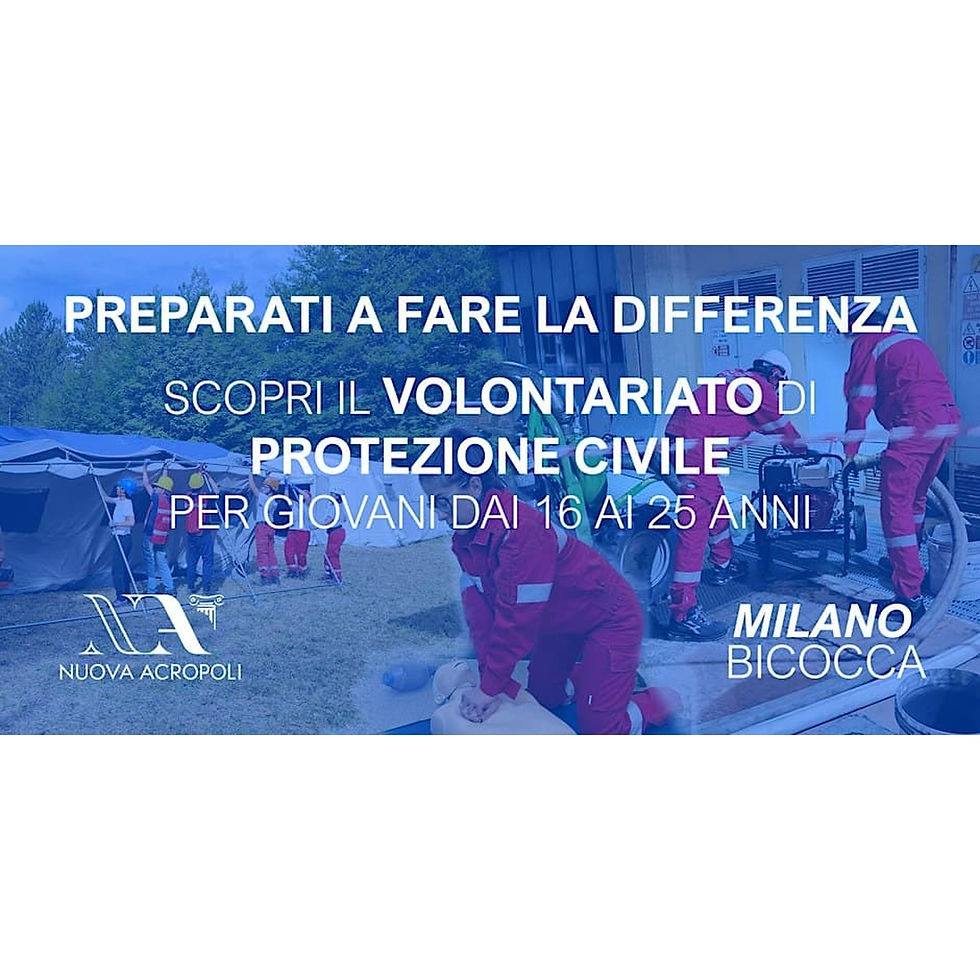 Corso di formazione al VOLONTARIATO DI PROTEZIONE CIVILE