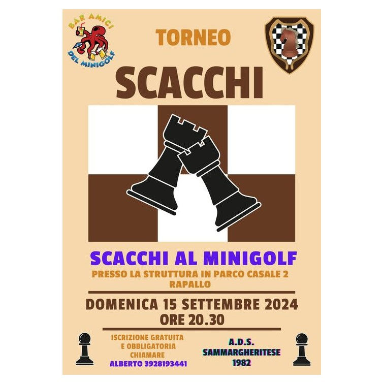 Torneo di scacchi al minigolf