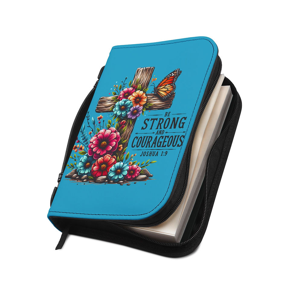Thumbnail: Inspirational Bible Cover - Be Strong & Courageous - Joshua 1:9