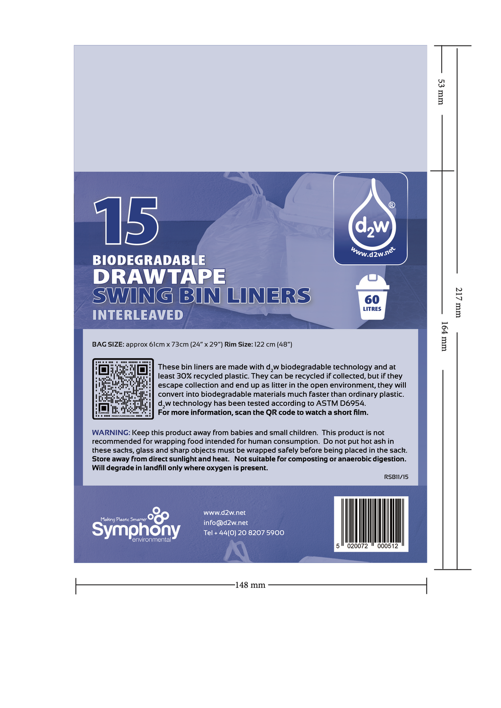 swing bin liners RSB11 15