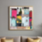 Bairro Colorido is a vibrant, colourful depiction of houses, originally created as a gift to my mum