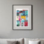 Bairro Colorido is a vibrant, colourful depiction of houses, originally created as a gift to my mum