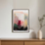 "Ephemeral" is an oil pastel painting print. This abstract print, an oil pastel painting on paper.