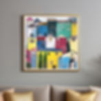 Bairro Colorido is a vibrant, colourful depiction of houses, originally created as a gift to my mum