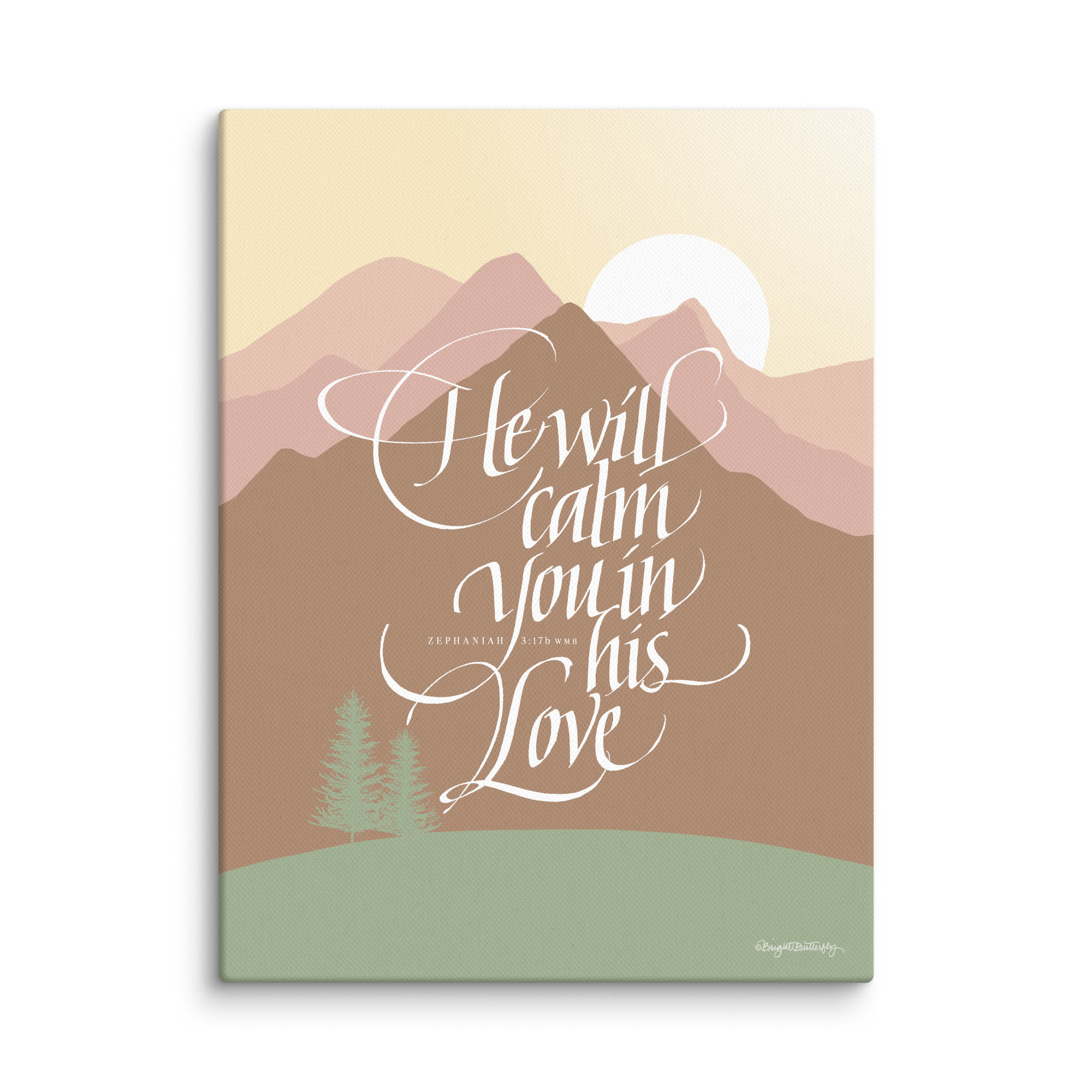 He Will Calm You in His Love Canvas