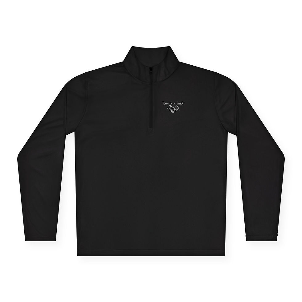 Thumbnail: Basic Logo Unisex Quarter-Zip Pullover