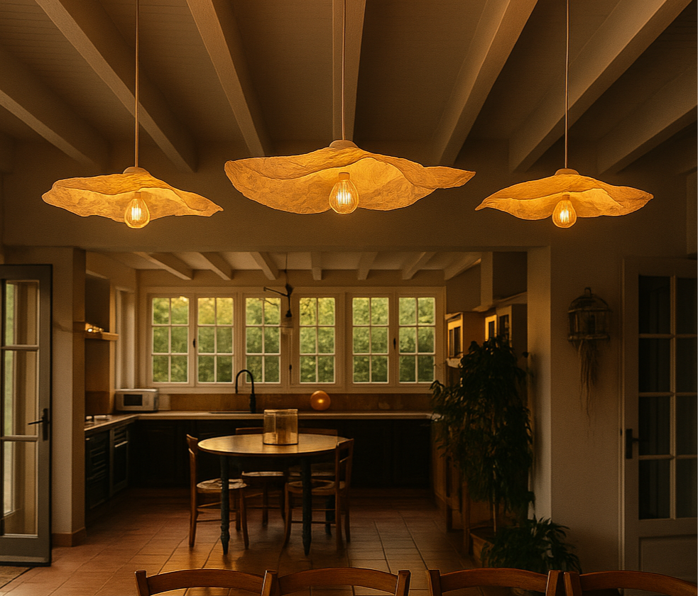 Suspension - Reflet d'écume - 34 cm