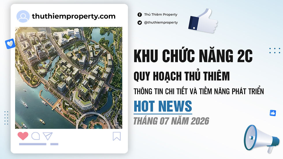 Khu đô thị mới Thủ Thiêm được quy hoạch thành các khu chức năng riêng biệt nhằm phân bổ đồng đều các tiện ích từ hành chính, thương mại đến nhà ở và giải trí. Trong đó, Khu chức năng 2C sở hữu vị trí mặt tiền sông Sài Gòn và được định vị trở thành một trong những khu phức hợp quy mô lớn, chú trọng vào không gian xanh và hạ tầng hiện đại.