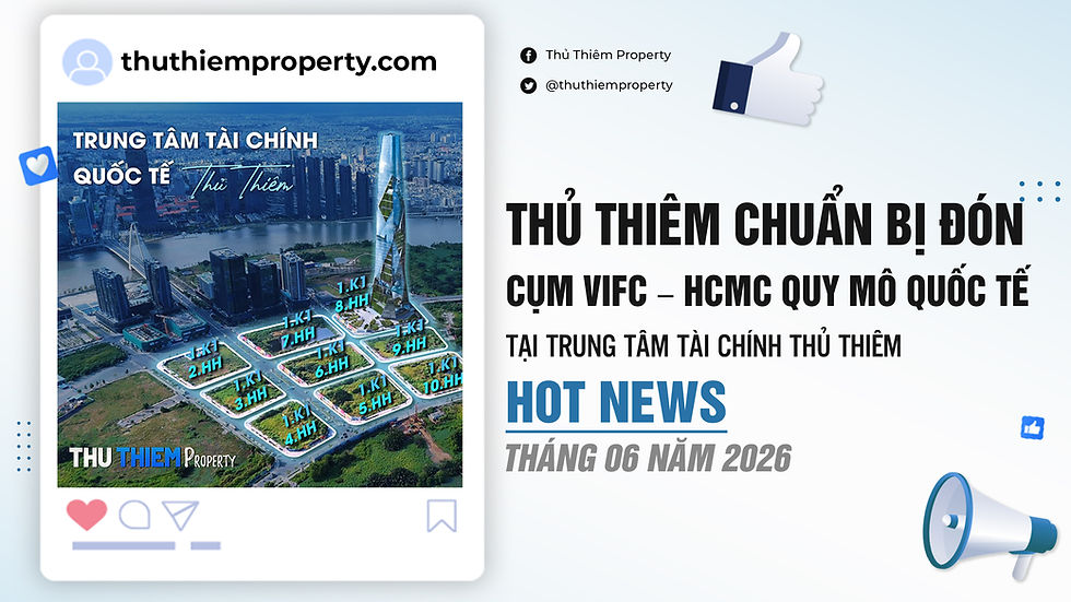 Khu đô thị mới Thủ Thiêm sắp có sự thay đổi lớn về diện mạo kiến trúc. UBND TP.HCM vừa thống nhất quy hoạch cụm dự án biểu tượng VIFC – HCMC tại 3 lô đất vàng thuộc khu lõi trung tâm. Đây hứa hẹn sẽ là cột mốc mới cho sự phát triển kinh tế và hạ tầng của thành phố.