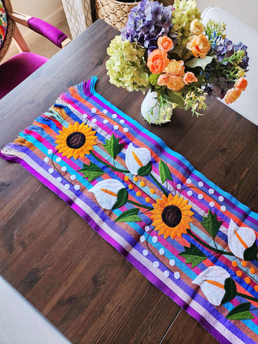 table runner 金彩唐織花丸　帯リメイク table runner 金彩唐織花丸 帯リメイク