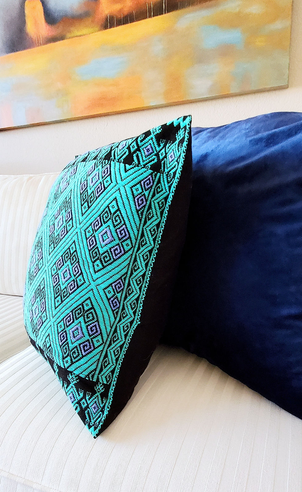 Mexican Textile, Mexican pillow, Mexican embroidered, Maya textile, Chiapas pillow, Maya Pillow, Mexican home decor