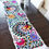 Thumbnail: Table Runner with Peacocks hand embroidered white fabric and multicolor 