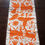 Thumbnail: birds, Table runner, mexican embroidered, cotton, mexican textile, mexican decor, orange , mexican artisan