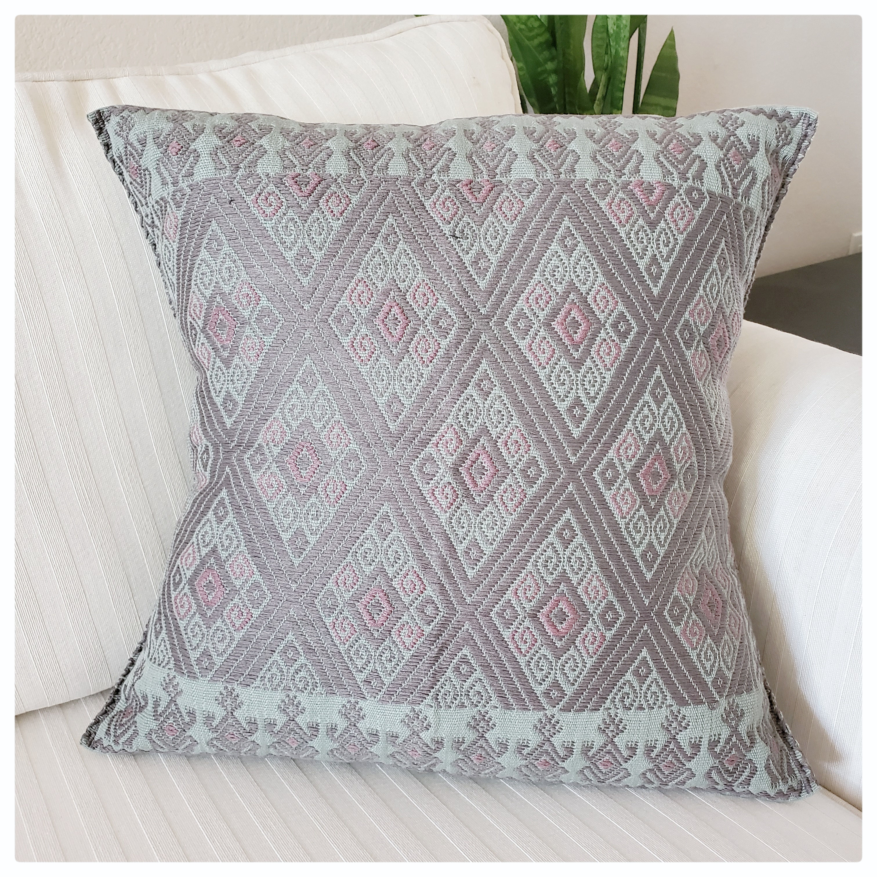Mexican pillow, maya textile, Chiapas Pillow, 16x16 pillow cover, maya handwoven, maya textile, mexican texiles,