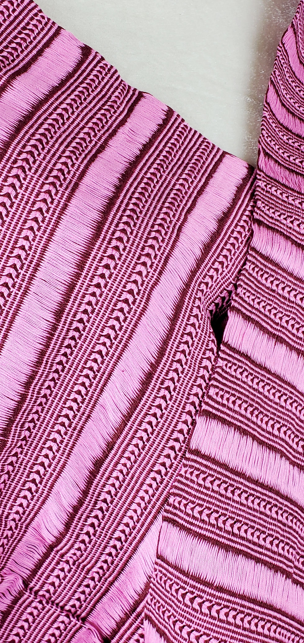 Thumbnail: mexican textile,  shawl, pink tone, handwove rebozo, maya textile, table runner, cotton shawl,