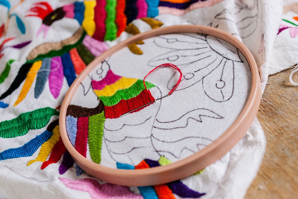 otomi hand embroidery
