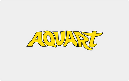 Logo AQUART in giallo