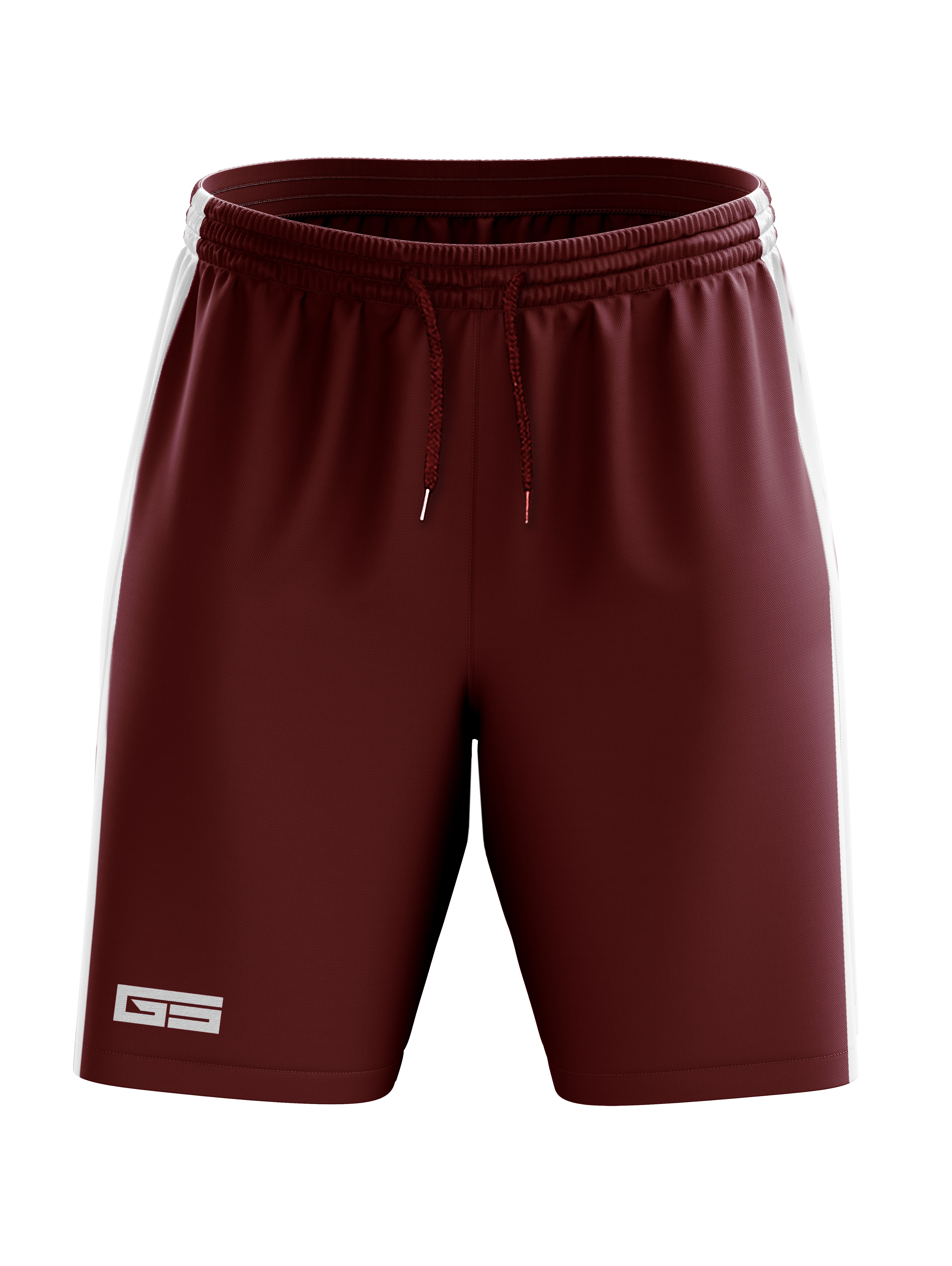 Golati Soccer Shorts (Maroon/White)