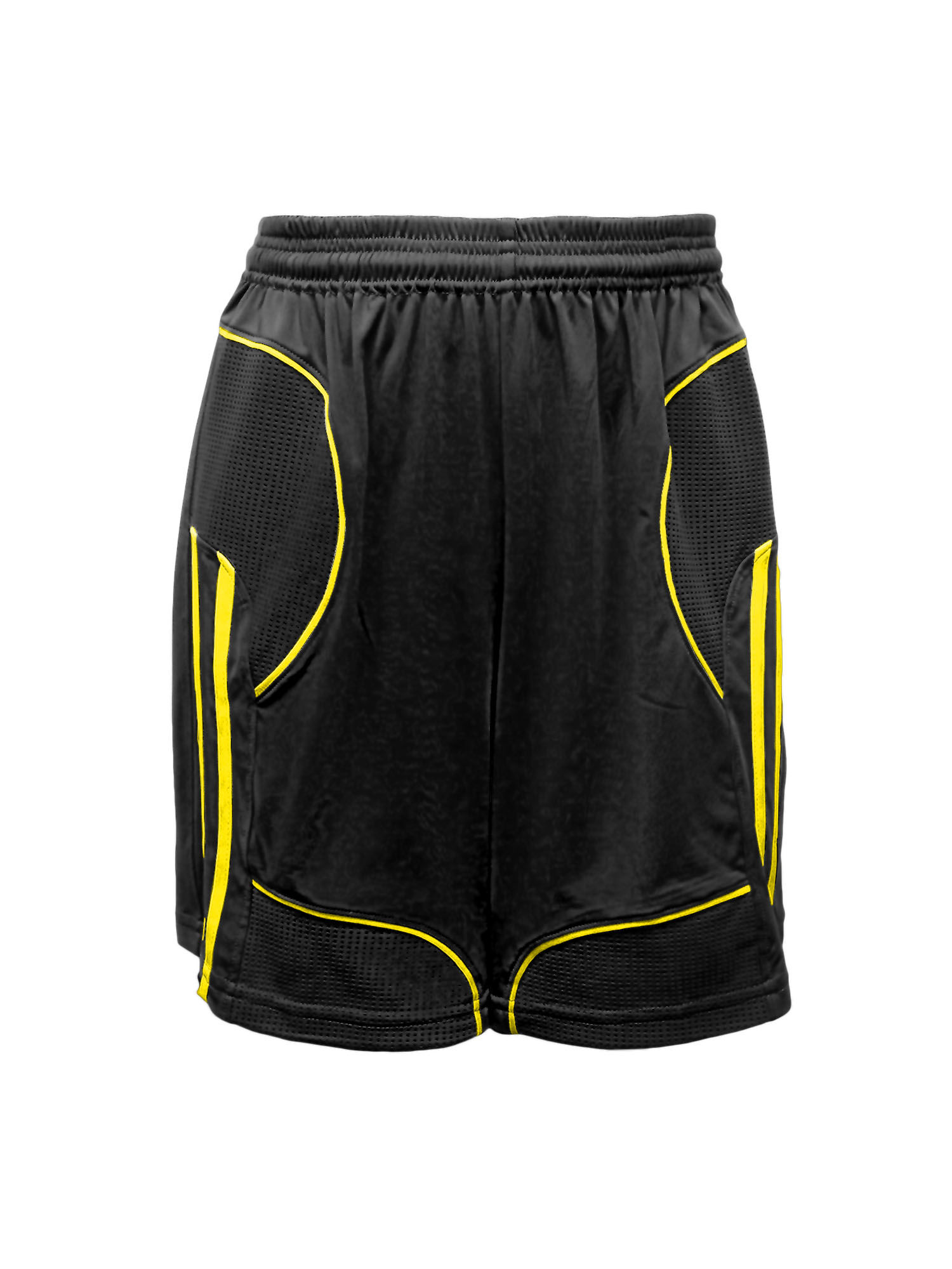 Golati Elite Soccer Shorts (Black/Yellow)