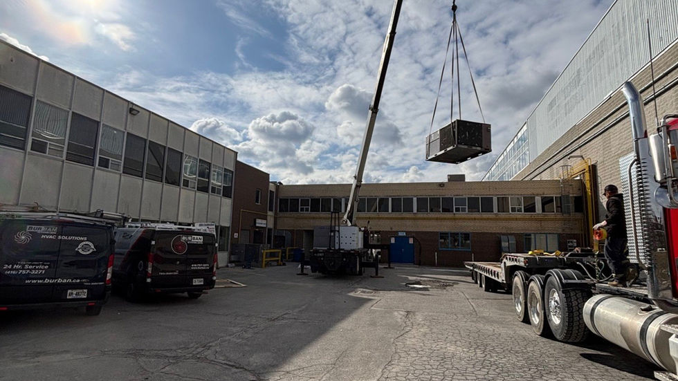 Rooftop unit replacement at a multi-tenant building in Scarborough (photo 1)