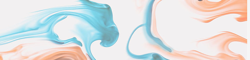 Blue and orange paint swirls