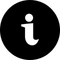 A classic "i" symbol representing an information point.