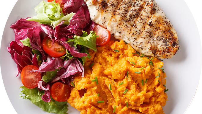 Chicken Breast with Mashed Sweet Potatoes Phase 3 Recipe