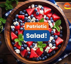 Patriotic Salad (Red, white and blue)