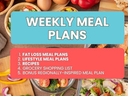 Announcement: Weekly Meal Plans, Recipes, & Grocery Lists Every Thursday for the Following Week.