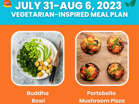 Vegetarian-Inspired July 31-Aug 6, 2023, Meal Plan, Recipes, Grocery list, FAQs, and Food Products