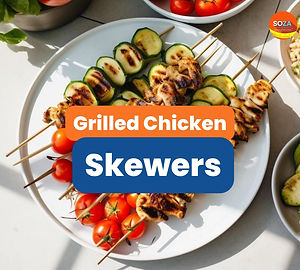 Grilled Chicken & Vegetable Skewers