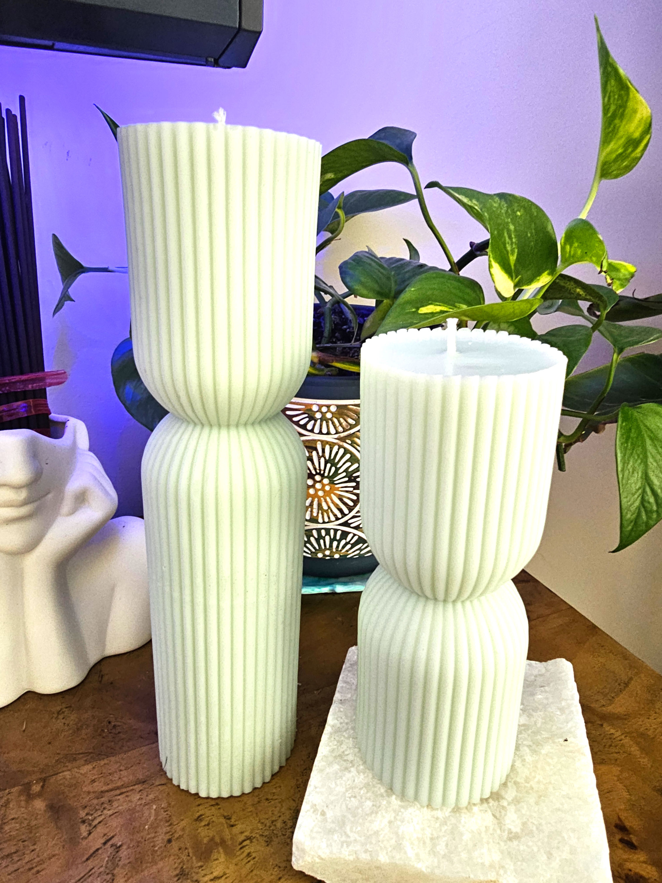 Large Pillars Candle Duo