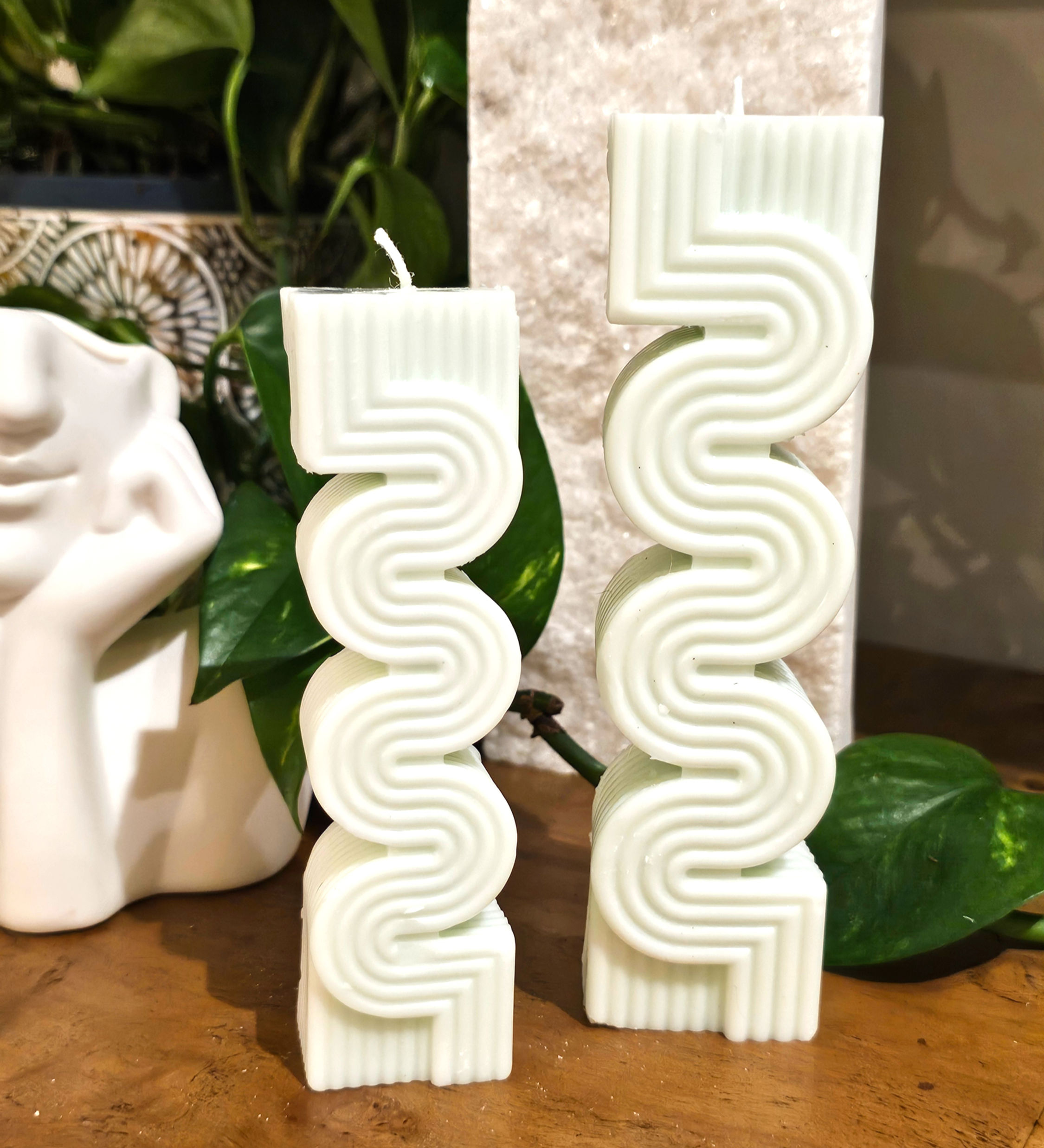 Geometric Candle Duo