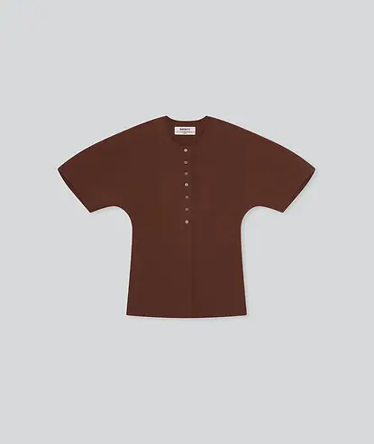 BIRROT_SS26_LAY3HALFSLEEVEBLOUSE_BRICK_FRONT_1512x.webp