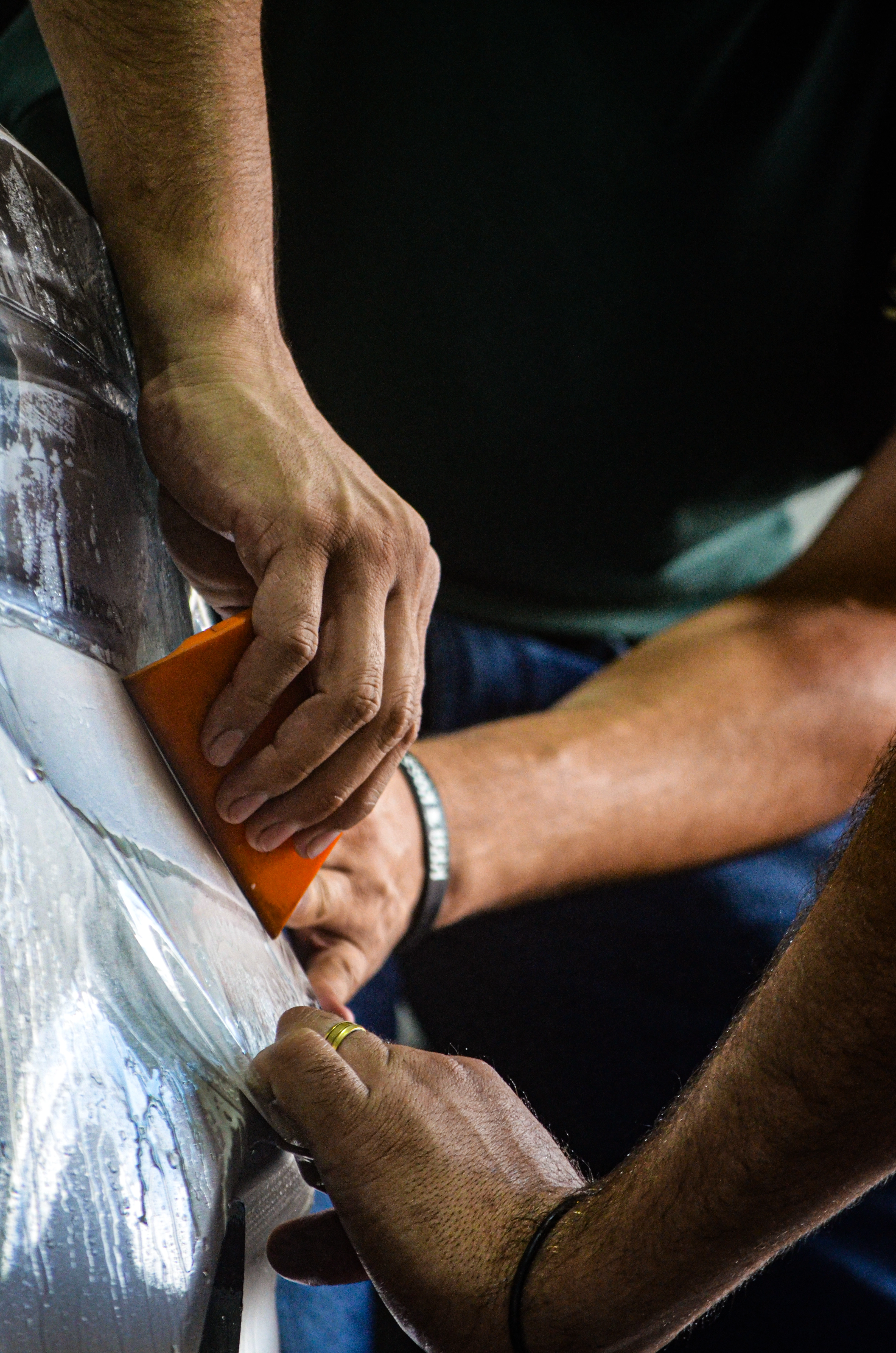 Aplicação de PPF no para-choque com a Art Finesse