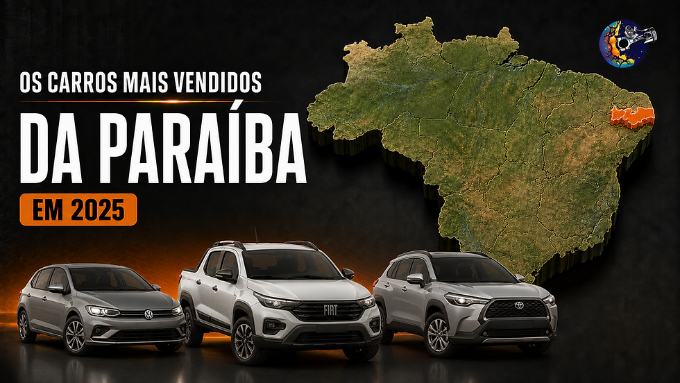 os carros mais vendidos da paraíba em 2025