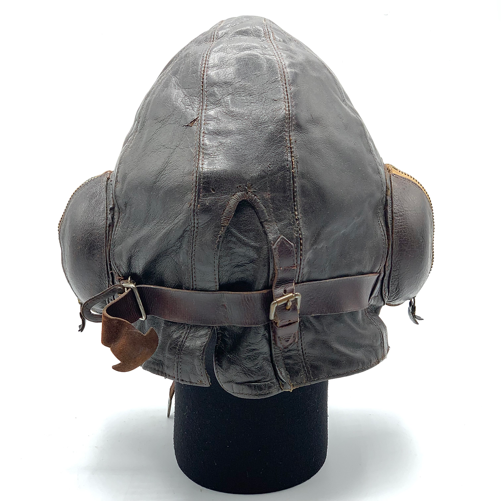 Thumbnail: RAF TYPE B FLYING HELMET, FRANK BRYAN, 1939 - SIZE 2