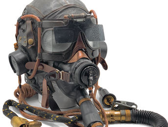 RAF, 1941, EARLY WW2 C TYPE FLYING HELMET HEADGEAR SET