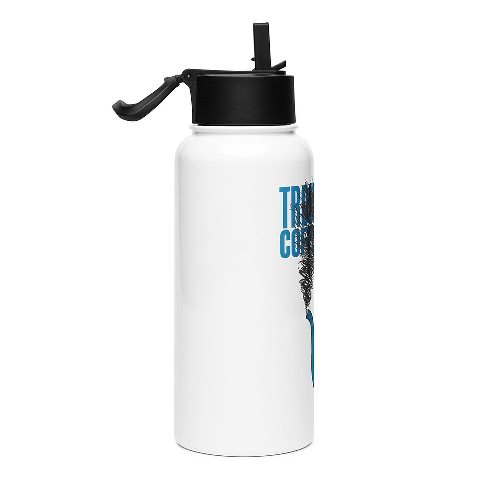 Thumbnail: Troubadour London's Exclusive Stainless steel Water Bottle with a straw lid