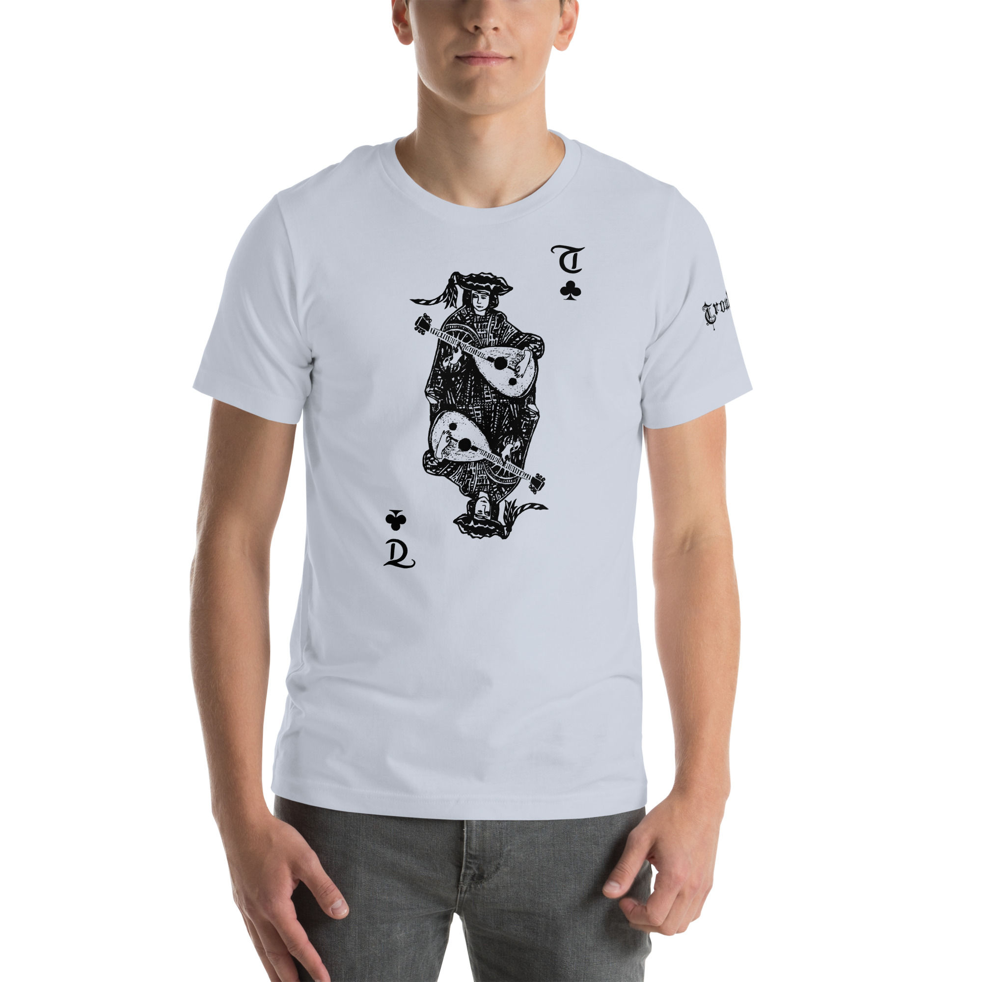 Troubadour Playing Lute Unisex t-shirt Lite Collection