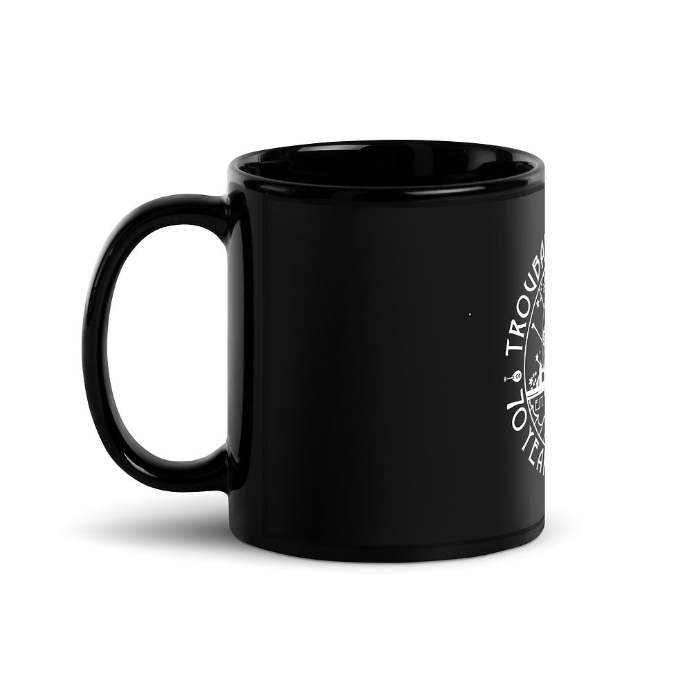 Thumbnail: Troubadour 70 years Anniversary Black Glossy Mug