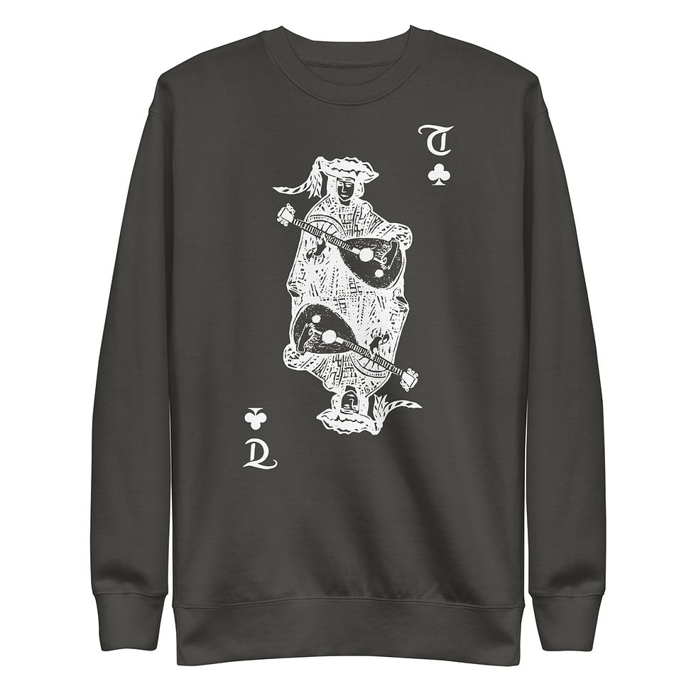 Thumbnail: Troubadour Playing the Lute Unisex Premium Sweatshirt