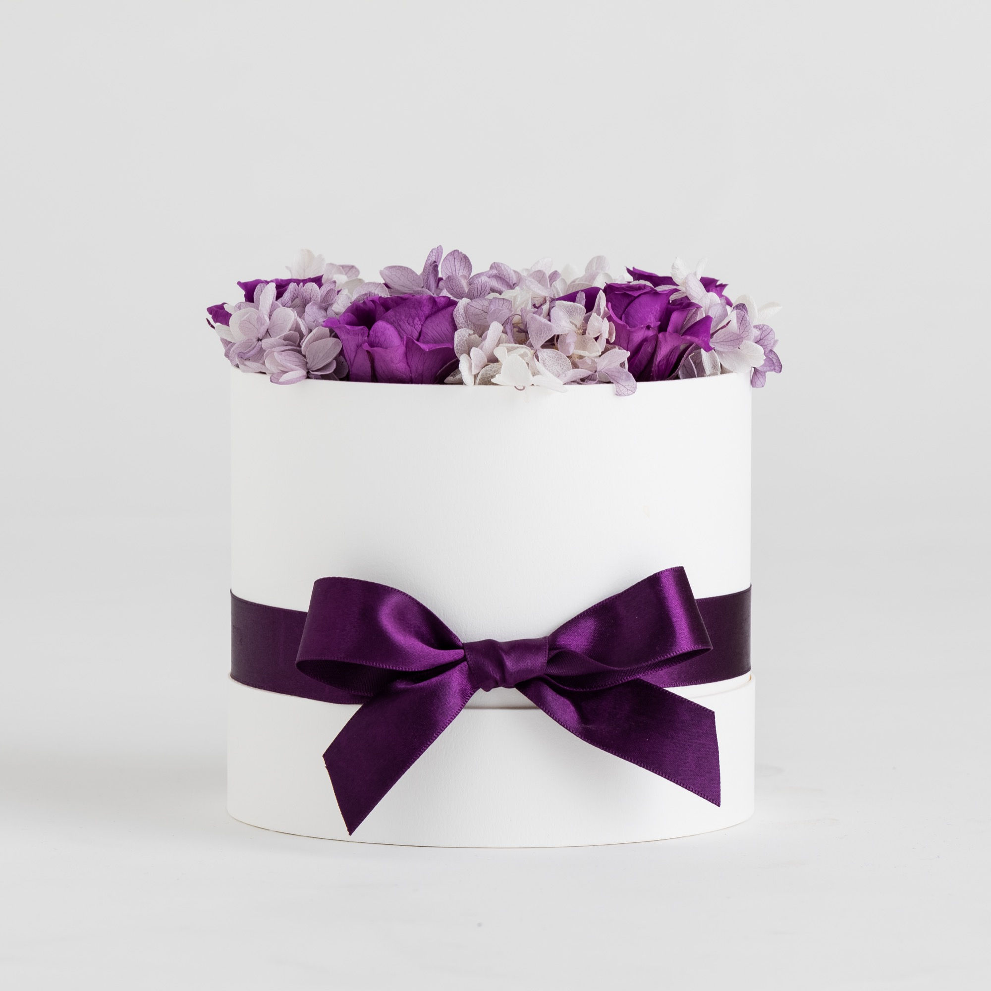 Get Well☆パープルフラワー BOX（W）