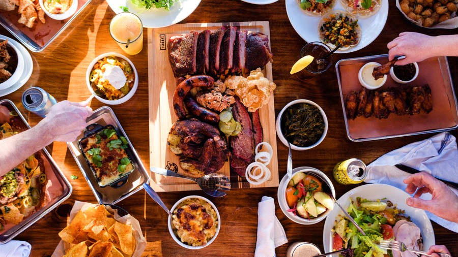 Arranged Food and Objects