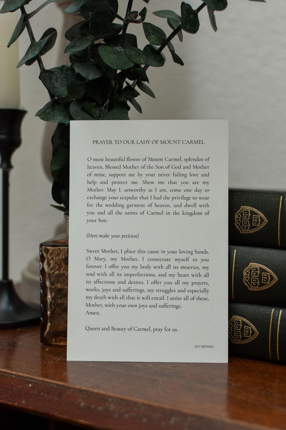 Thumbnail: Our Lady of Mount Carmel Print with prayer