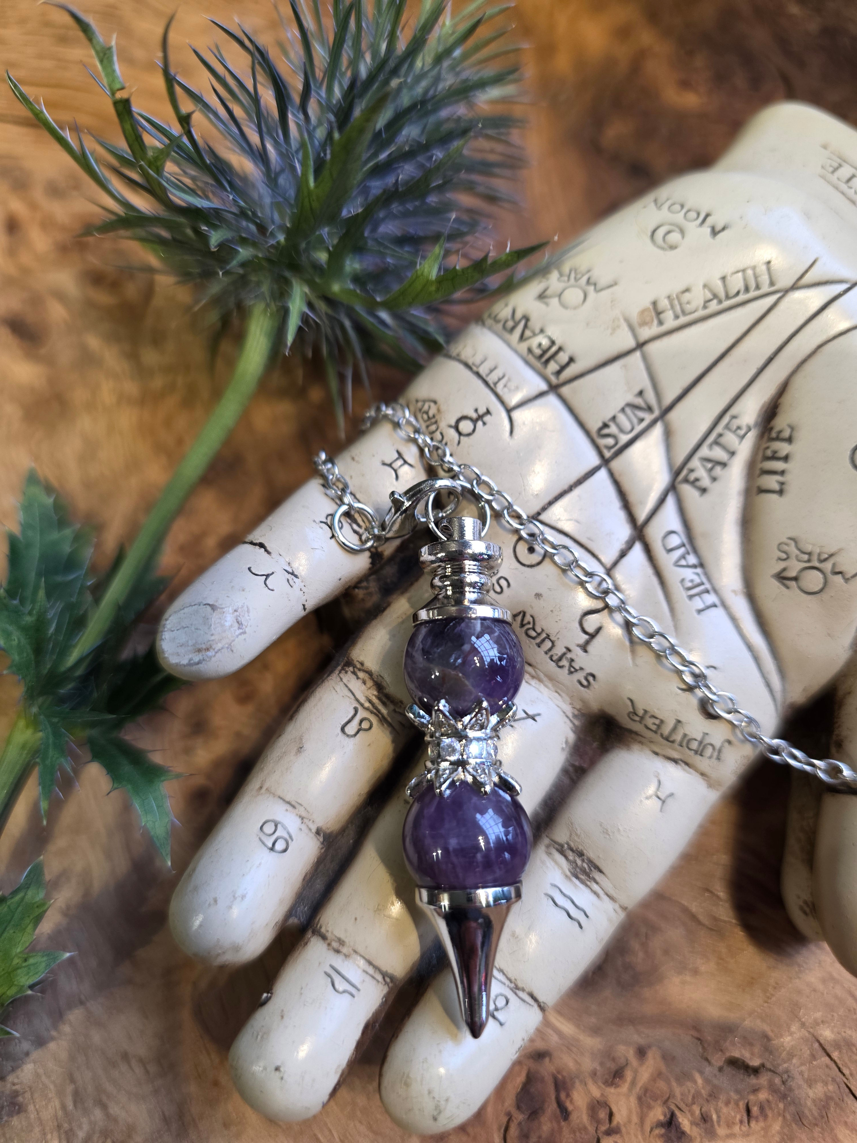 Amethyst pendulum 