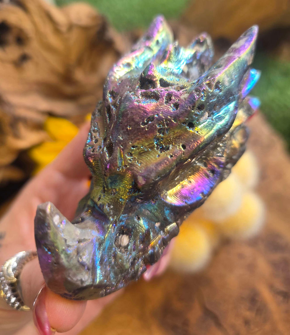Thumbnail: Sphalerite dragon head coated 