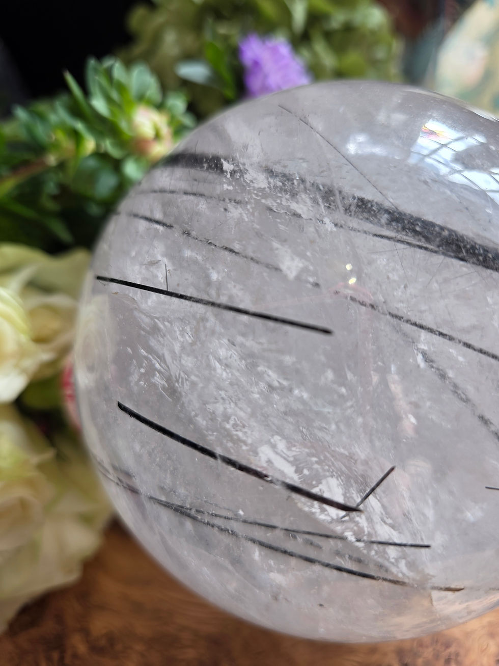 Huge Tourmaline quartz Sphere